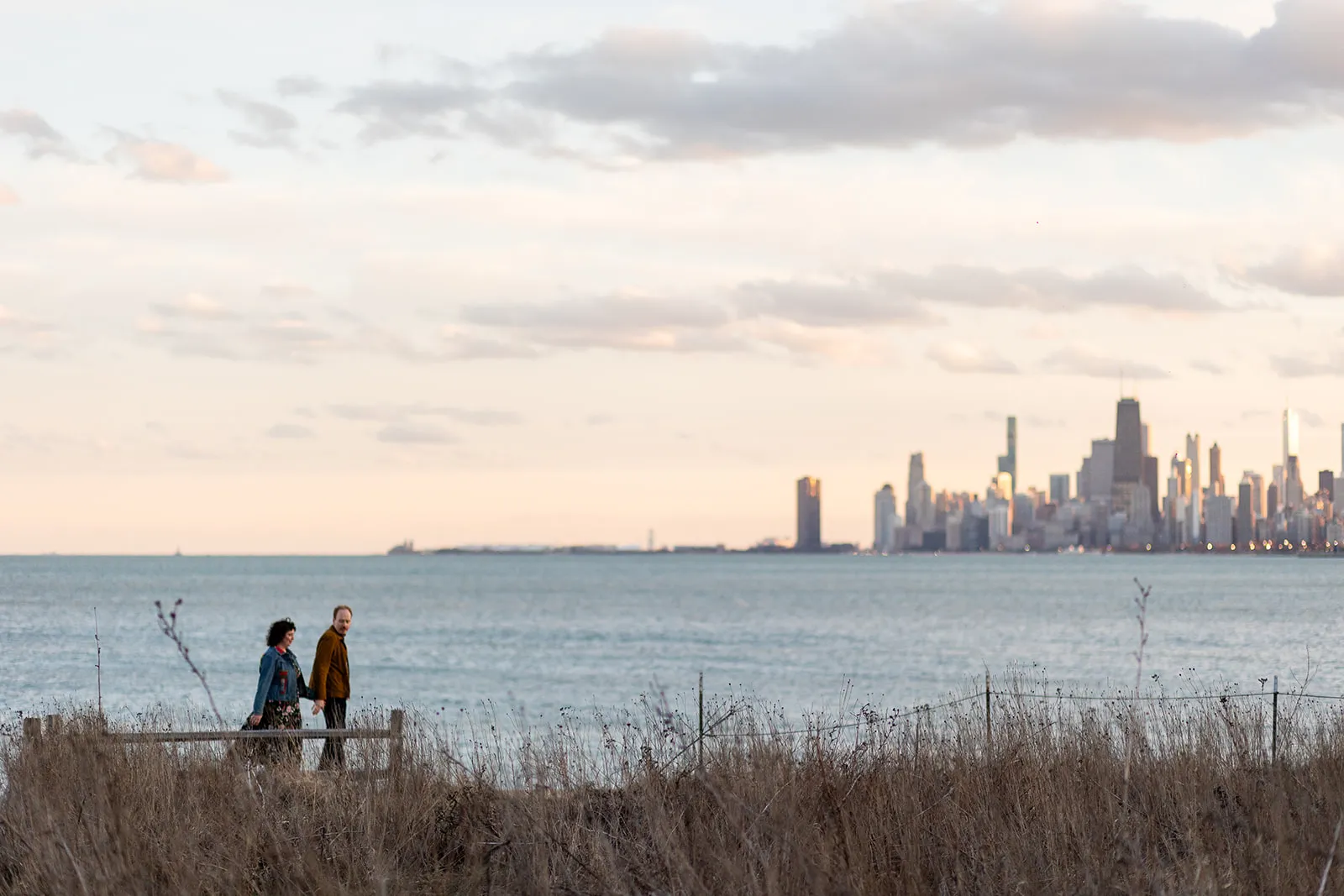 Brian and Allison, on the lakefront in Chicago