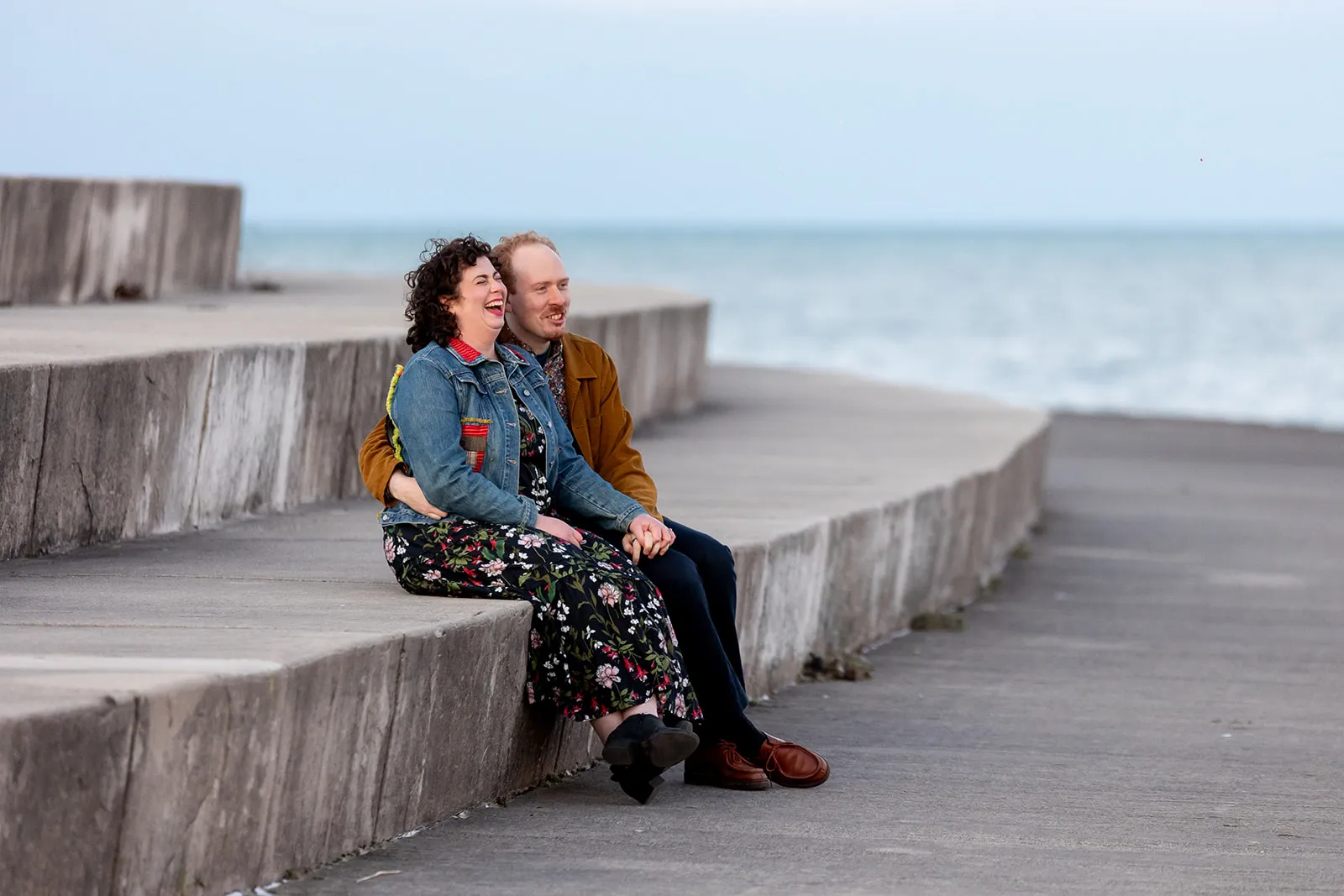 Brian and Allison, on the lakefront in Chicago.