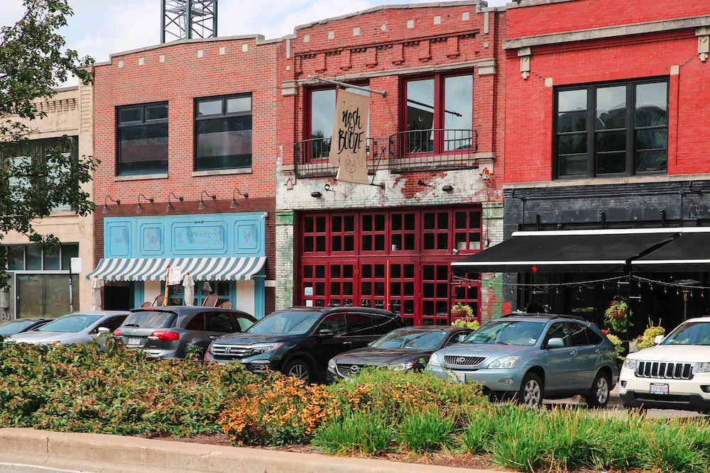 Shop fronts in Chicago's Fulton Market